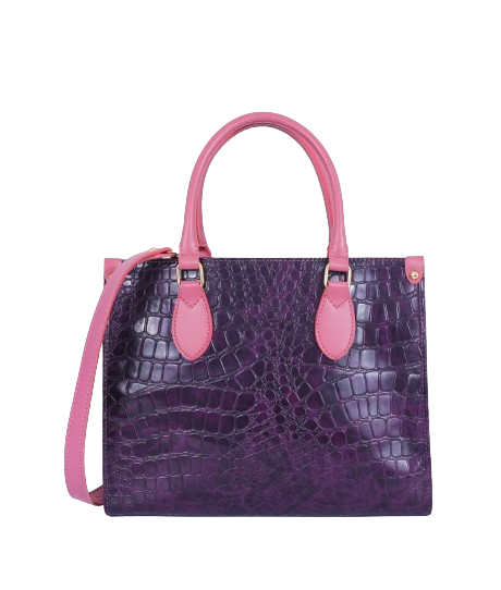 Gift Giver Shop Purple On-The-Go Crocodile Handbag